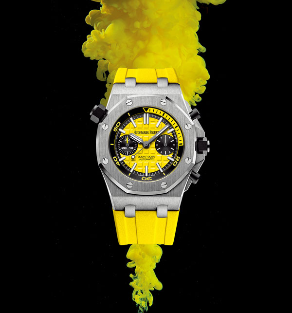 bright yellow replica AP watches