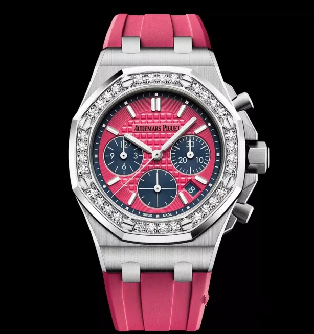 Diamonds add more luxury for beautiful fake watches.